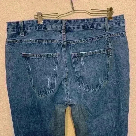 Cotton on The boyfriend patch jeans sz 10 dark wash casual comfy high waisted - Picture 6 of 11